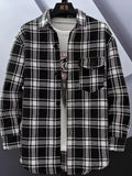 Men's Regular and Plus Size Plaid Button Up Shirt