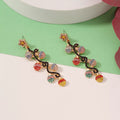 18K Gold-Plated Rhinestone Earrings