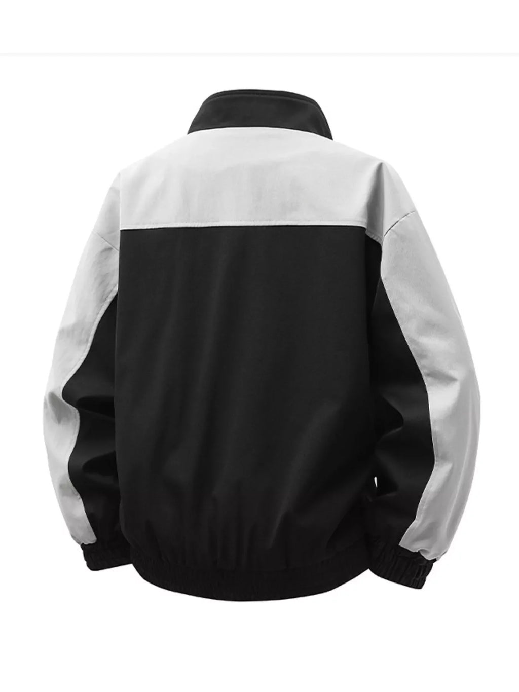 Men's Color Block Casual Bomber Jacket