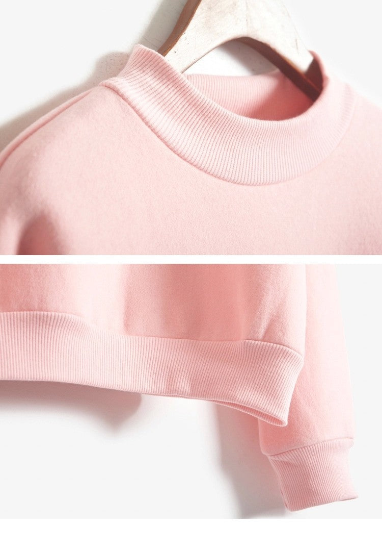 Strawberry Milk Kawaii Print Long Sleeve Sweatshirt
