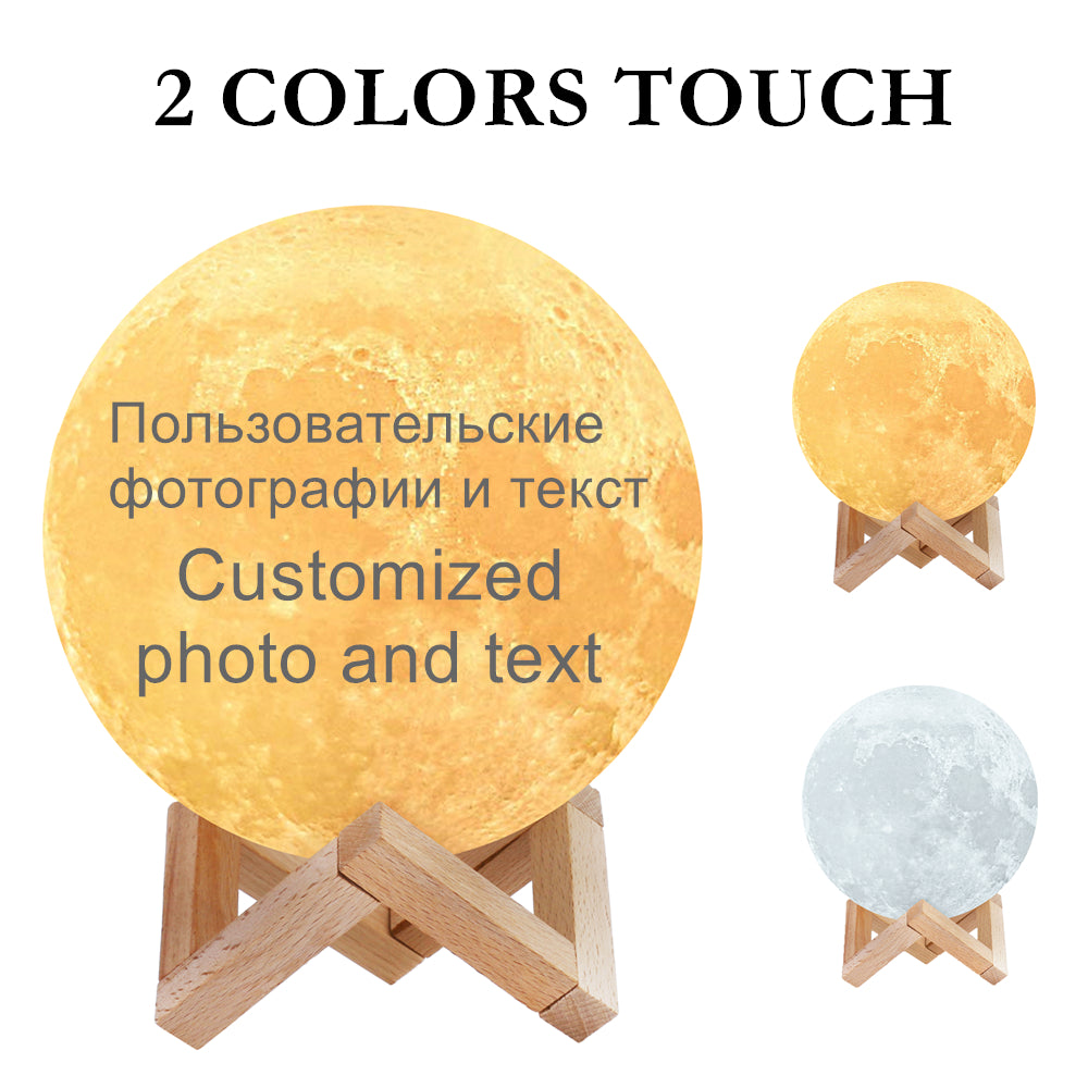 Custom photo Moon Lamp