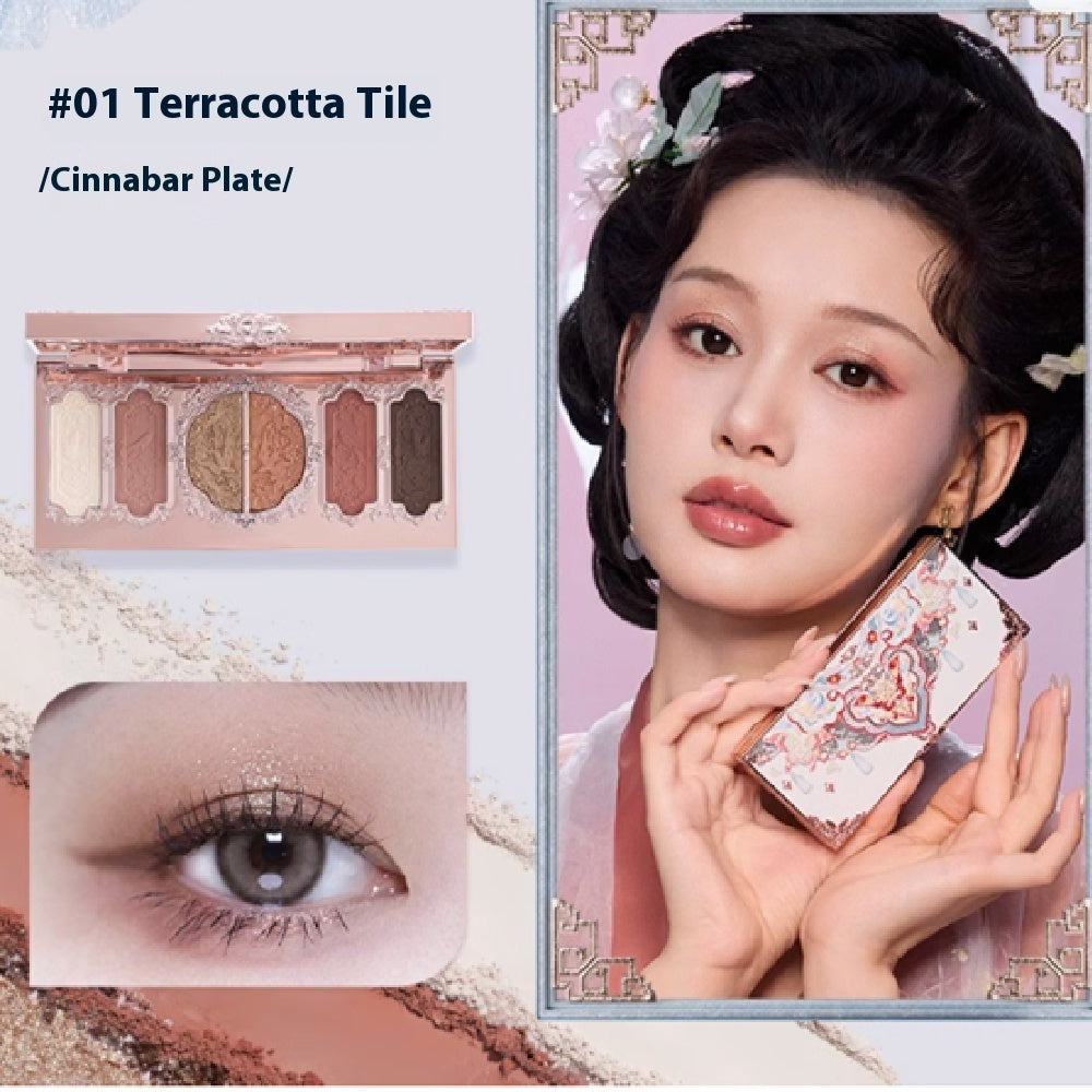 Butterfly Cloud Shoulder Six Color Eye Shadow Plate Matte