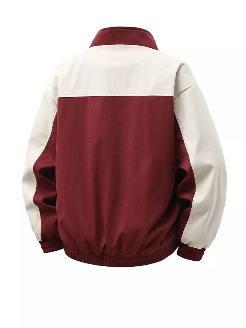 Men's Color Block Casual Bomber Jacket