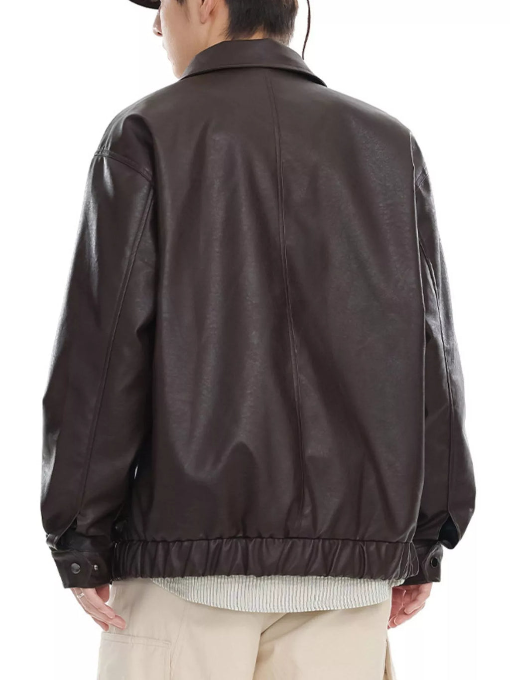 Men's Classic Faux Leather Jacket