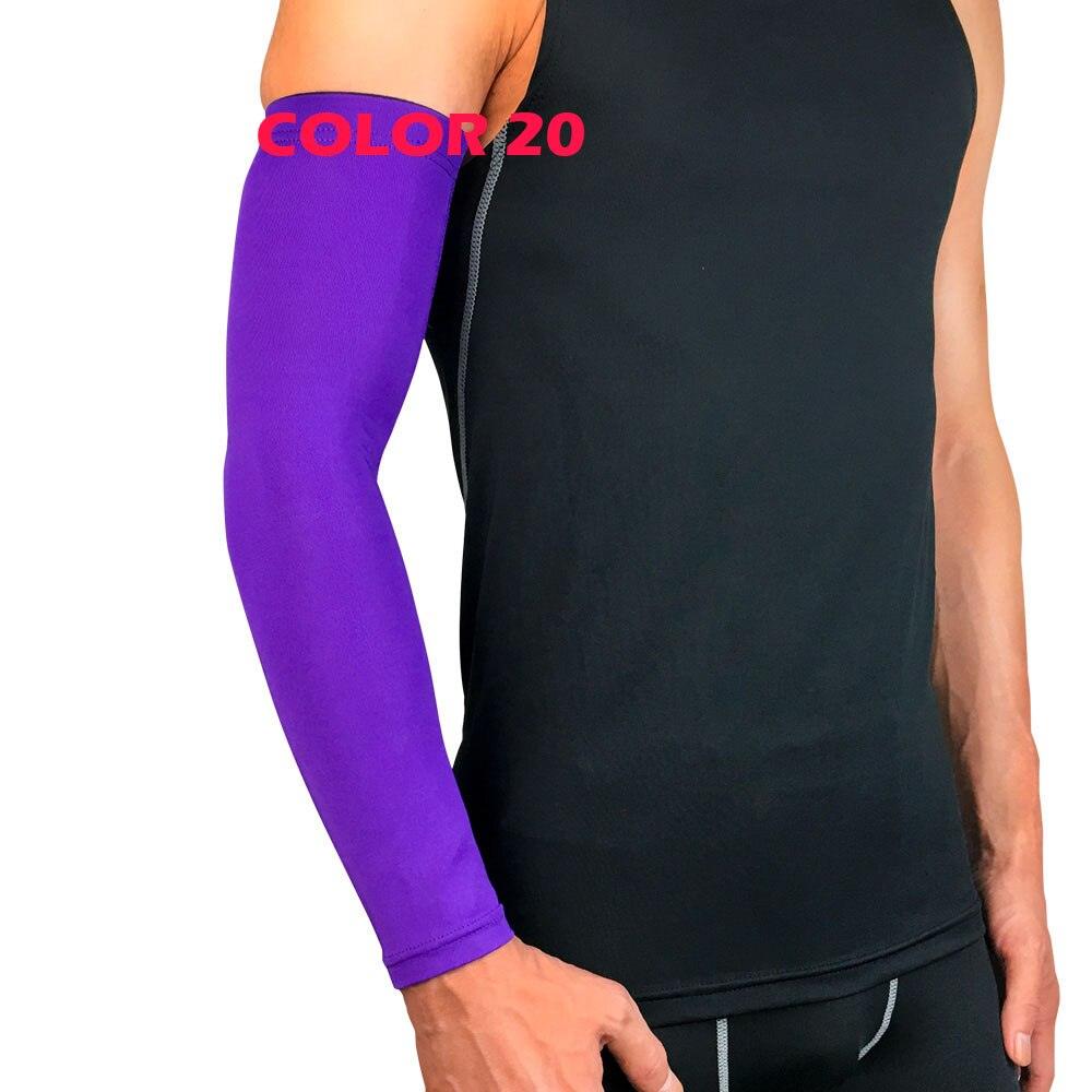 1Pcs Professional Sports Elastic Arm Guard Compression Arm Sleeves For Bike Motorcycle Basketball Volleyball Arm Sleeves Armband Sport Elbow Pads Arm Warmers Outdoor Workout Arm Cover