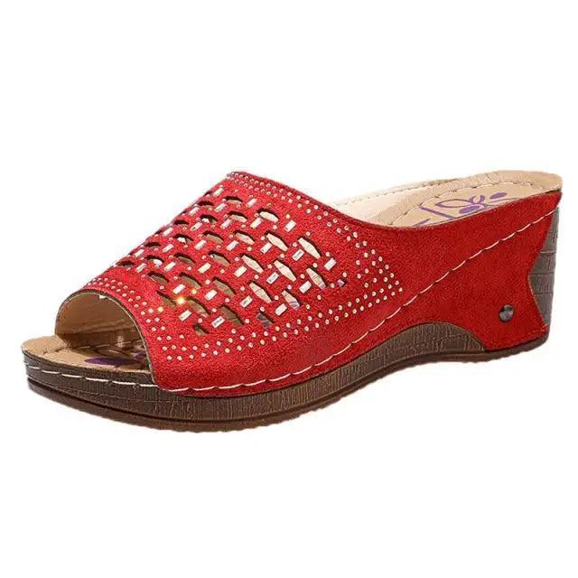 2021 Summer Classic Women's Sandals Elegant Buckle Strap Design Comfortable Women Shoes