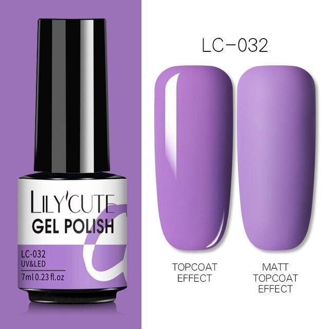 2022 New Fashion Purple Womens Nail Gel 7ml Permanent UV LED Base Matte Glossy Luxury Colorful Effect Nail Gel for Women and Girls