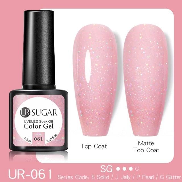 2022 New Reflective Glitter Nail Gel 8ml  Permanent UV/LED Glossy Effect Popular Diamond Nail Gel Design For Womens
