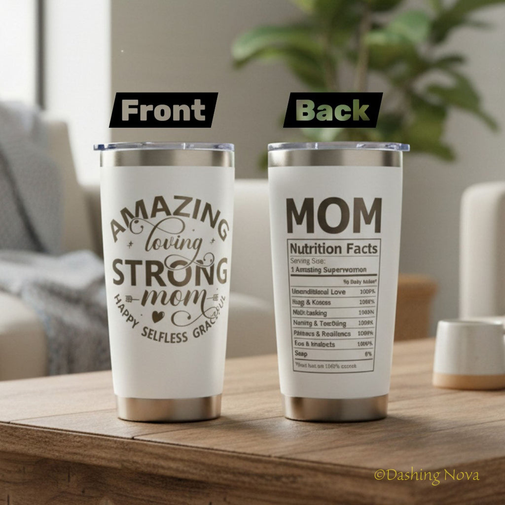 20oz Best Mom Ever Tumbler Gift for Mother's Day Birthday Holidays