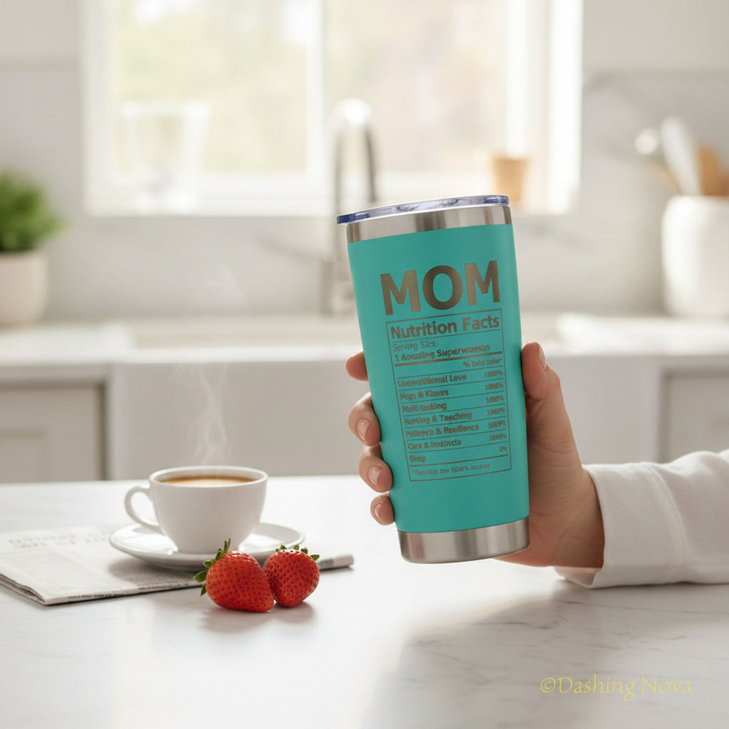 20oz Best Mom Ever Tumbler Gift for Mother's Day Birthday Holidays