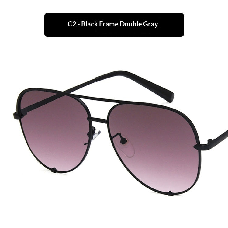 Sunglasses Metal Double-bridge Sunglasses