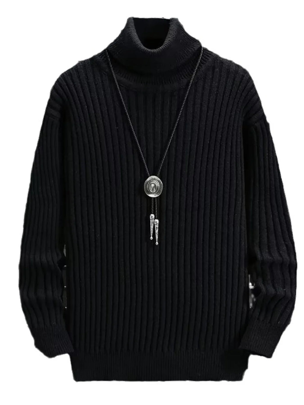 Men's Classic Ribbed Turtleneck Sweater