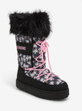 Vintage Kuromi Face Fuzzy Puffer Boots Comfort Fit Best Seller TShirt