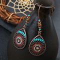 Alloy Oil Drip Teardrop Earrings