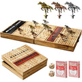 Horse Racing Board Game with 11 Metal Horses