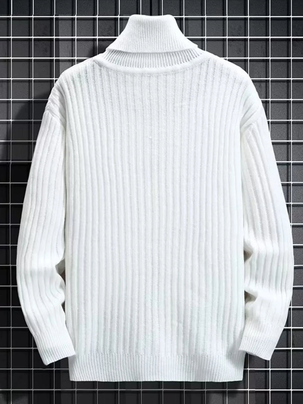 Men's Classic Ribbed Turtleneck Sweater
