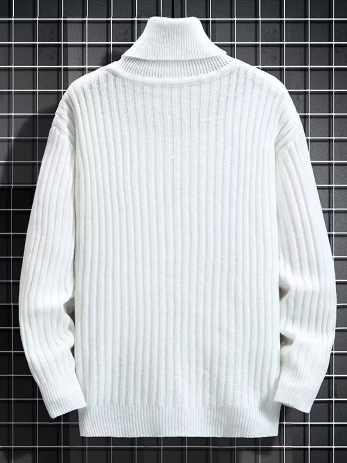 Men's Classic Ribbed Turtleneck Sweater