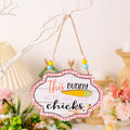 Easter Wooden Bead Hanging Sign