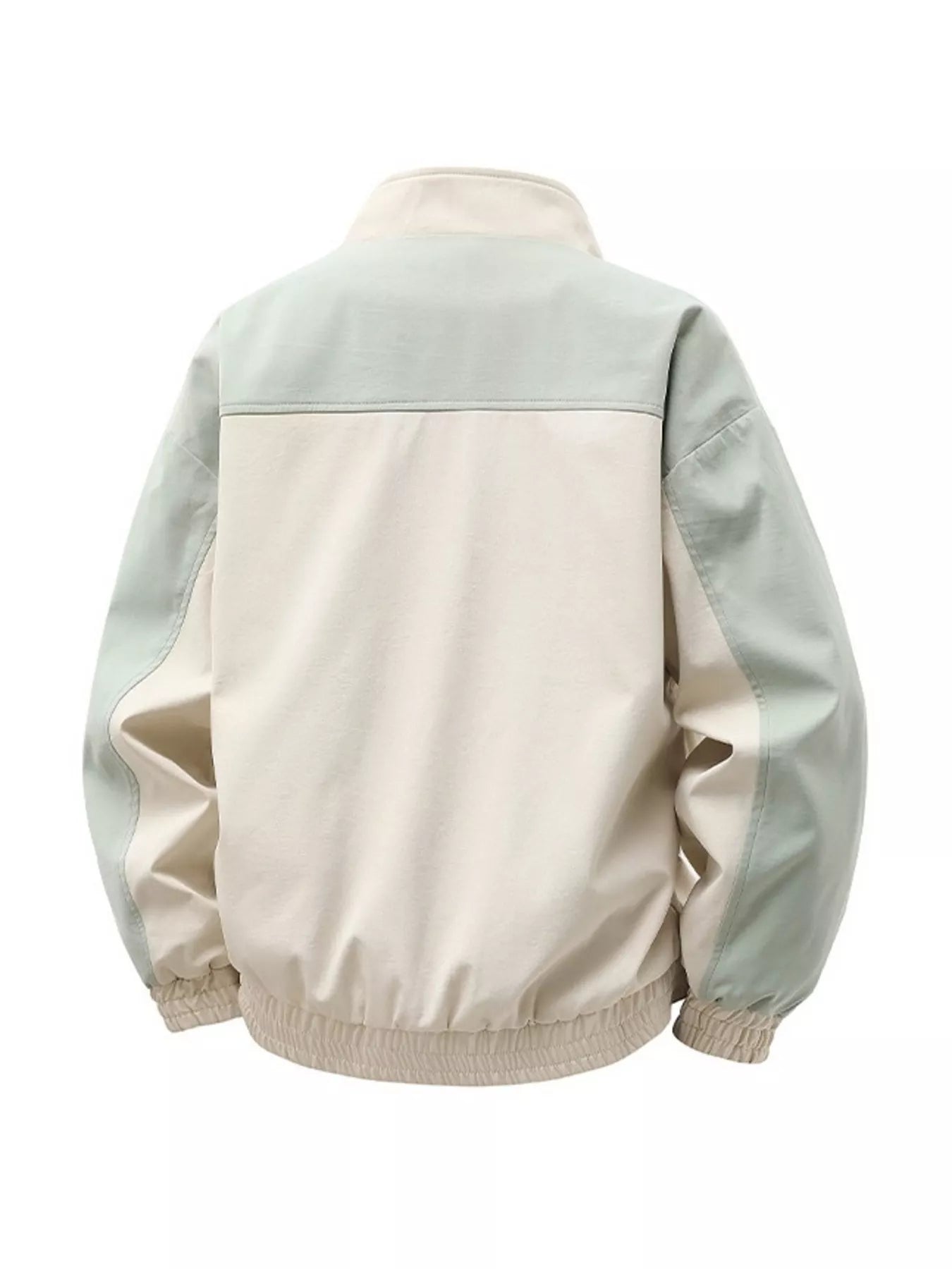 Men's Color Block Casual Bomber Jacket