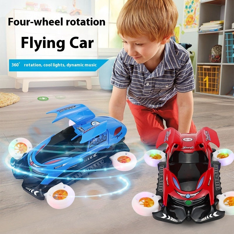 Electric Four-wheel Flying Car 360 Rotation