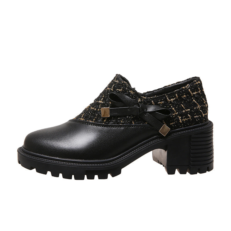 New Thick Heel Women Shoes Spring High Heels