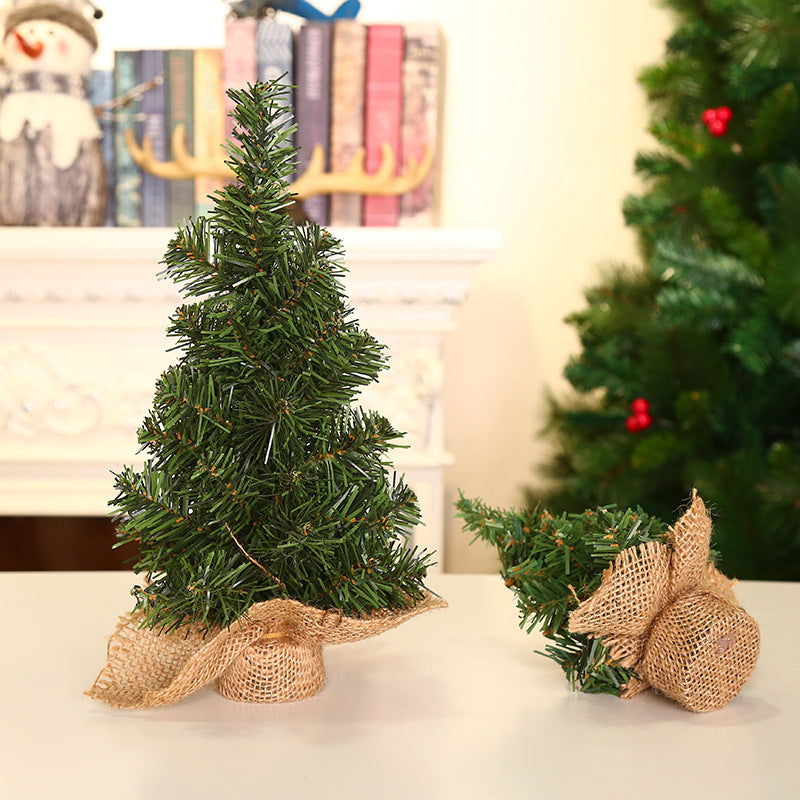 Christmas Tree Linen Bottom Window Table Ornament