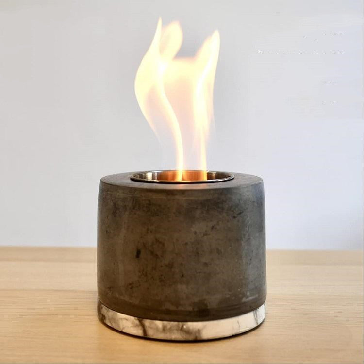 Desktop Decorative Cement Craft Small Fireplace