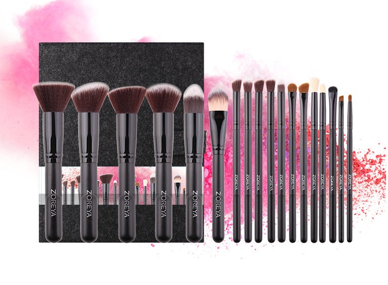 18pcs hand made makeup brush set