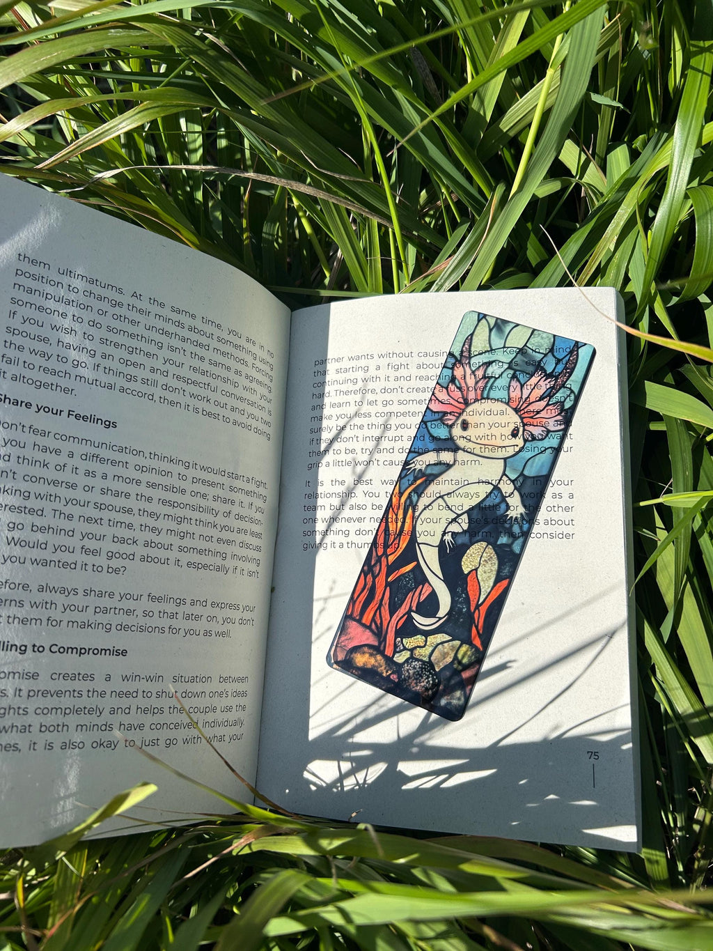 Axolotl Bookmark – Handmade Cute Salamander Bookmark, Kawaii Axolotl Page Marker, Amphibian Lover Gift, Adorable Book Accessory