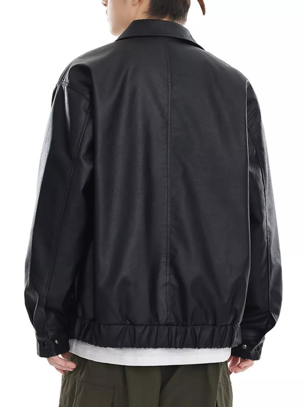 Men's Classic Faux Leather Jacket