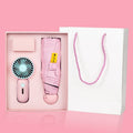 Creative Sunny Rain Small Umbrella Fan Gift Set