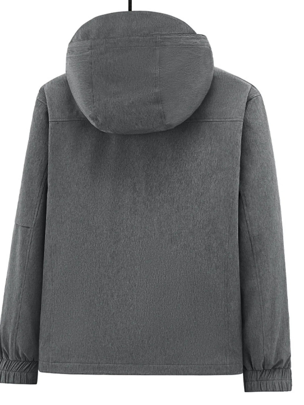 Men's Regular and Plus Size Outdoor Zip Up Hooded Jacket