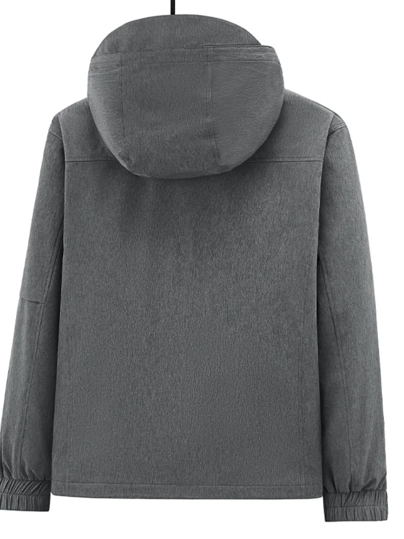 Men's Regular and Plus Size Outdoor Zip Up Hooded Jacket