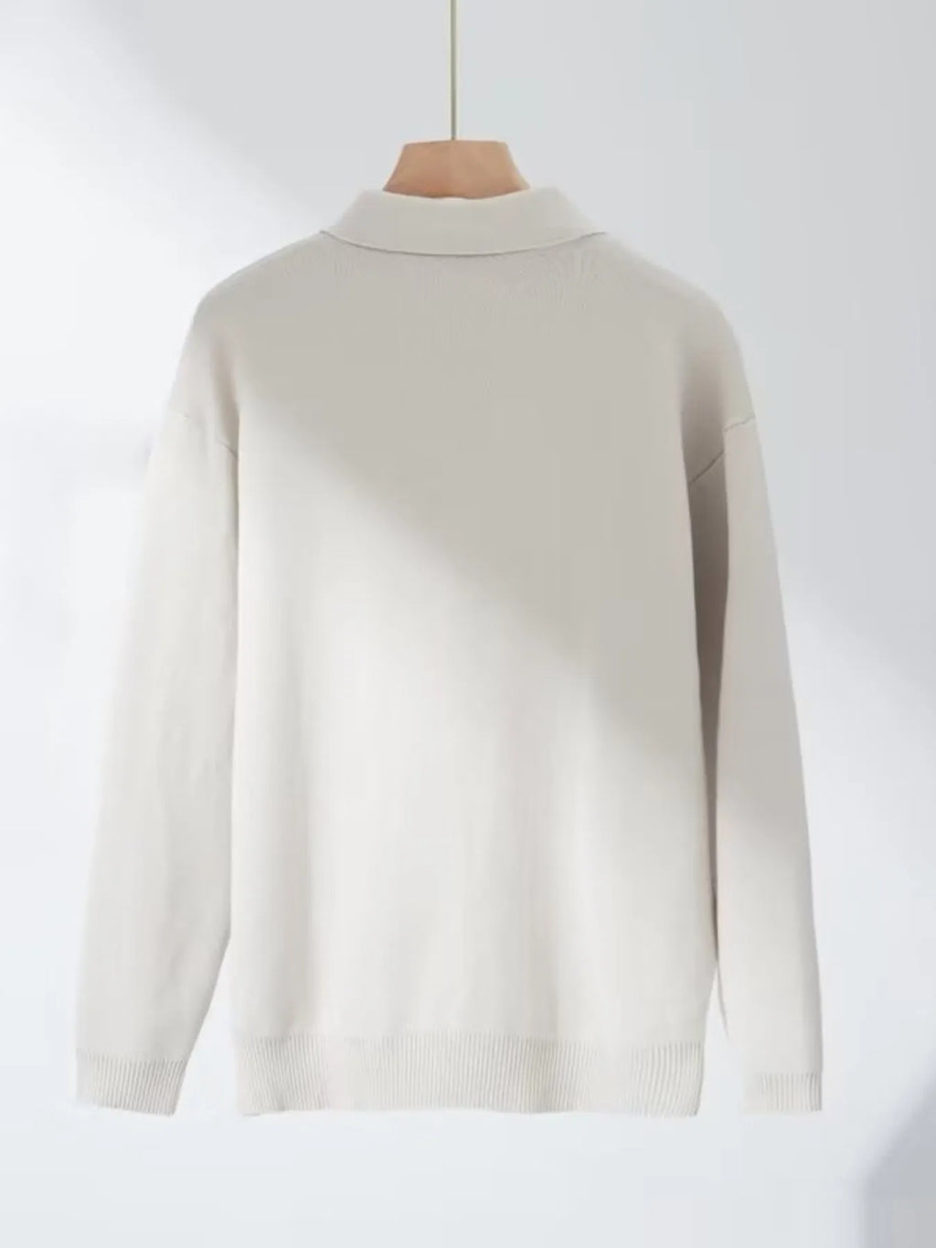 Men's Regular and Plus Size Half-Zip Collar Knitted Pullover