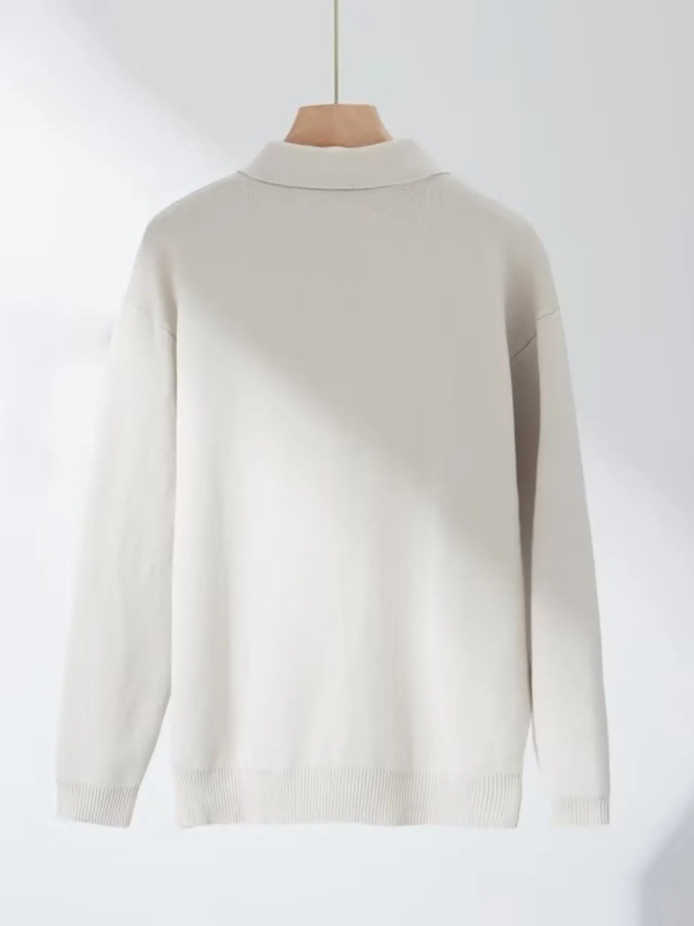 Men's Regular and Plus Size Half-Zip Collar Knitted Pullover