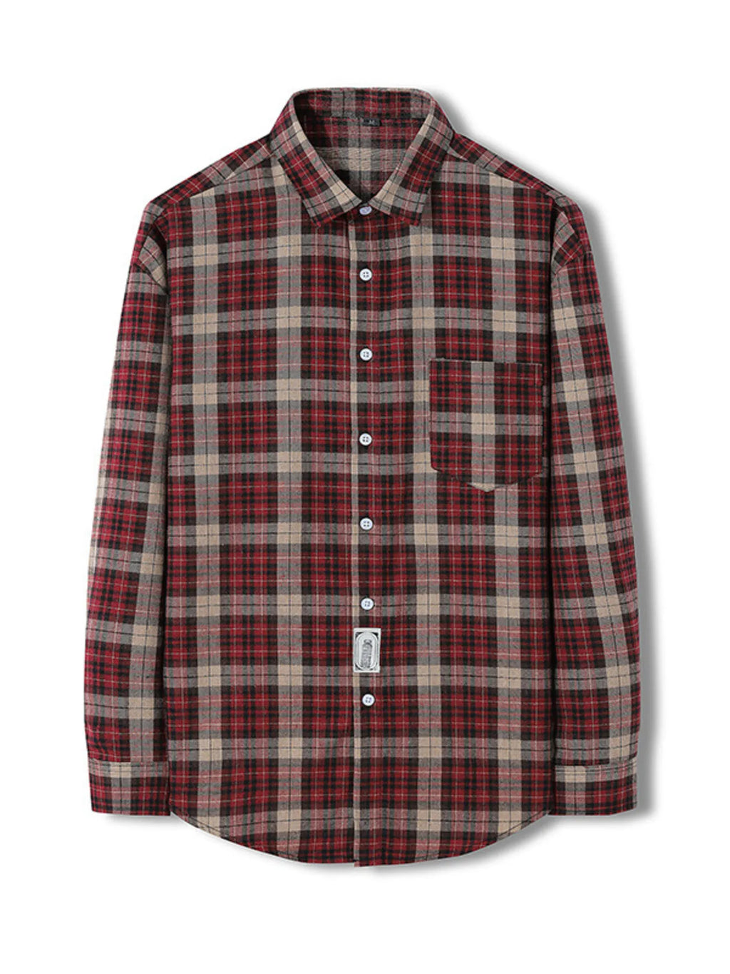 Men's Classic Plaid Long Sleeve Shirt