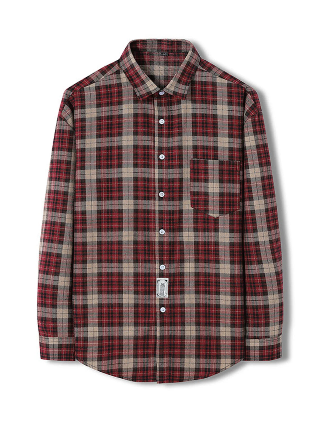 Men's Classic Plaid Long Sleeve Shirt