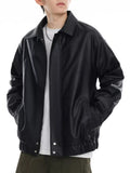 Men's Classic Faux Leather Jacket