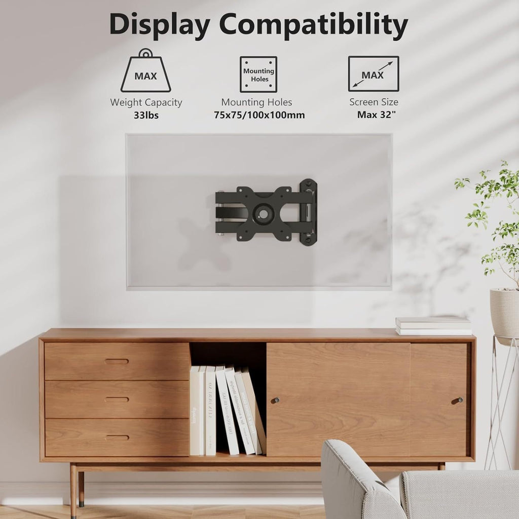 Three-arm Rotating Telescopic TV Bracket