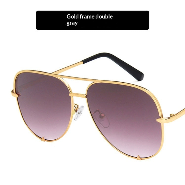 Sunglasses Metal Double-bridge Sunglasses