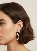 Food Theme Copper Asymmetry Earring