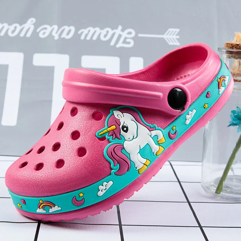 Kids Dinosaur and Unicorn Anti-Skid Garden Shoes