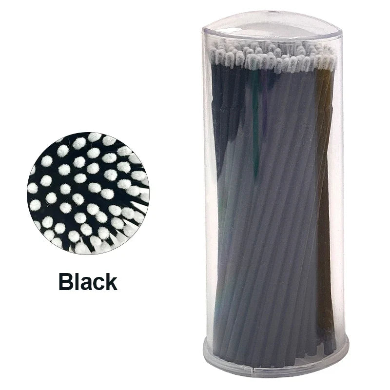 100PCS Eyelash Cleaning Swabs – Lash Extension & Glue Remover Tools