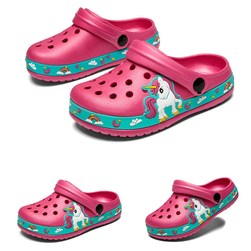 Kids Dinosaur and Unicorn Anti-Skid Garden Shoes