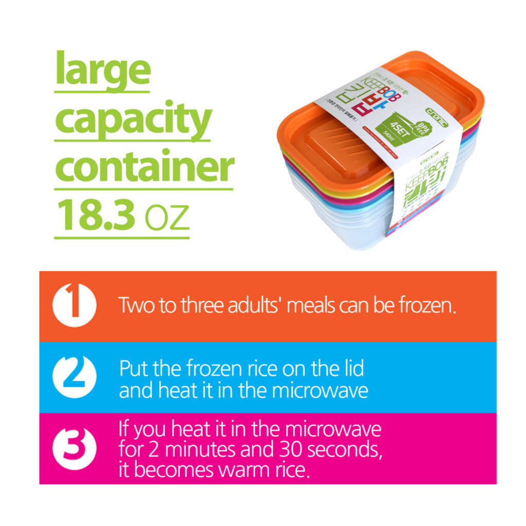 KEEP BOB 540ml – Rectangle 4 Sets
