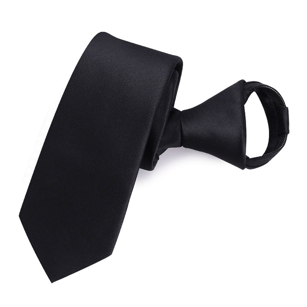 Men’s Pre-Tied Zipper Necktie – Easy Formal Wear with Tailored Look