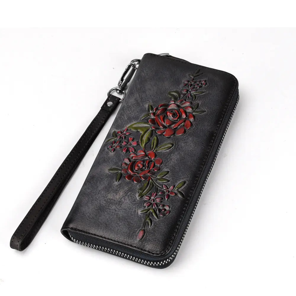 Genuine Cattlehide Leather Hand-rub Color Handbag