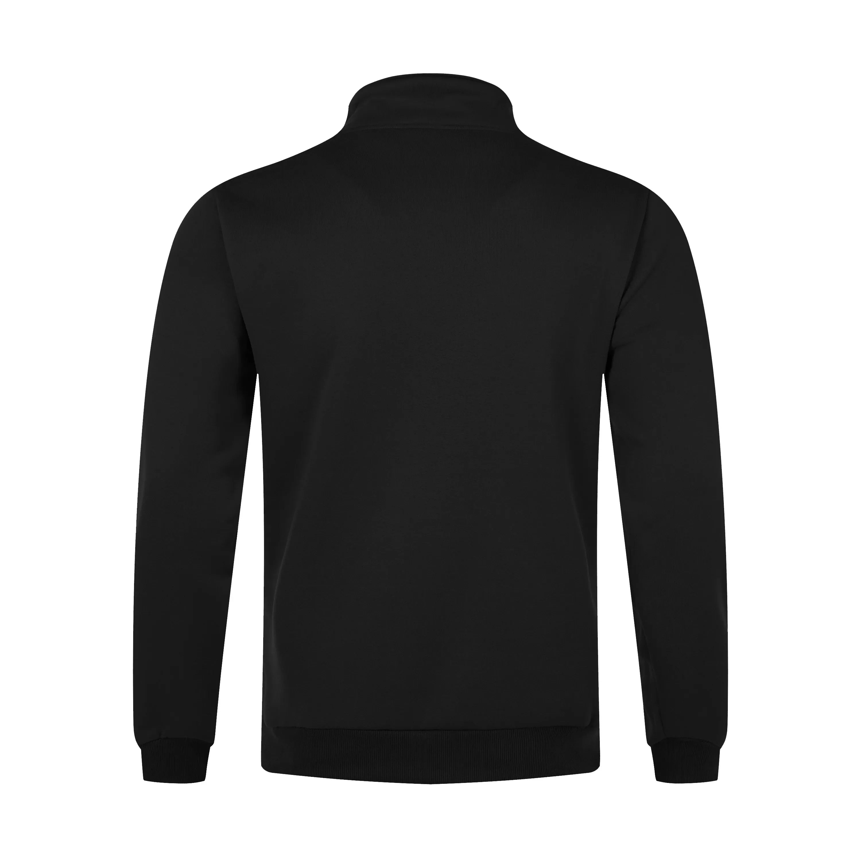 Men Sweatshirts Fall Spring Thicker Half Zip Pullover Hoody Solid Color Turtleneck for Male Outdoor