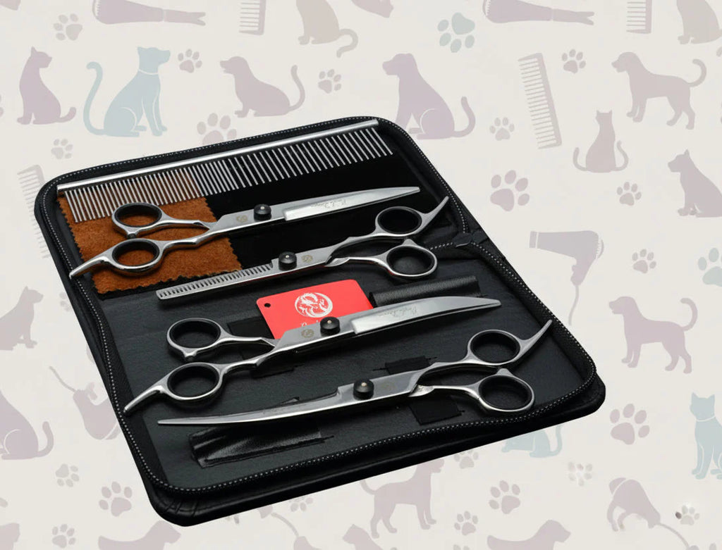 Purple Dragon Dog Grooming Scissors 6" 7"