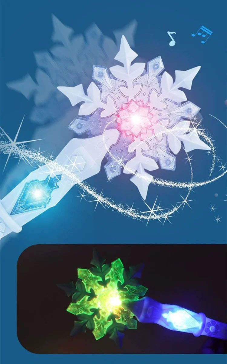 Snowflake LED Light and Sound Sticks